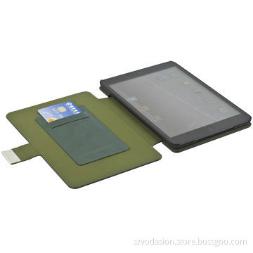 High Quality Fashion Design Leather Case for iPad Mini Retina with Stand and Card Holder